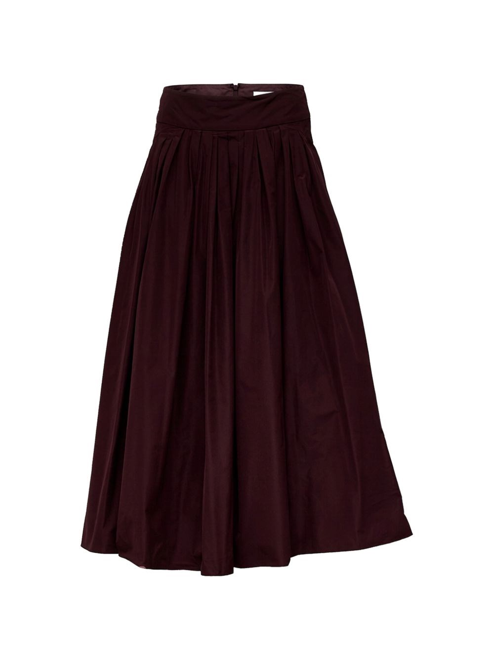 's Maxmara Midi Skirt Romina In Pleated Taffeta In Red