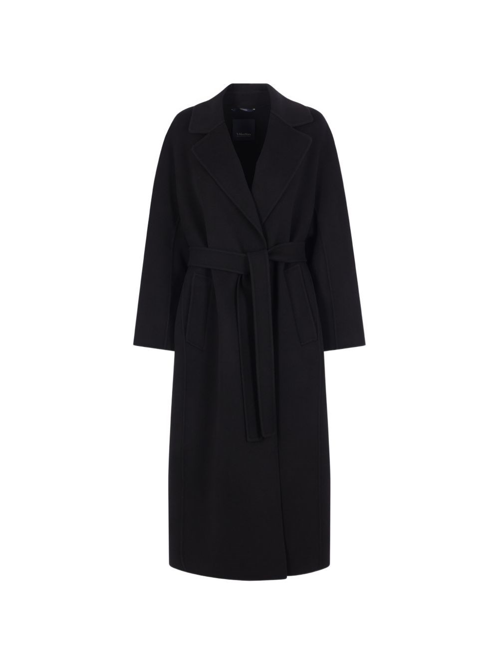 's Maxmara Wrap Coat With Belt In Black