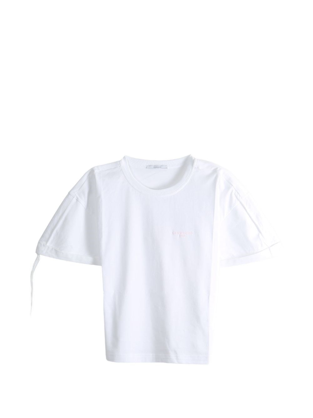 Givenchy T-shirt With Embroidered Logo On The Sleeve In White