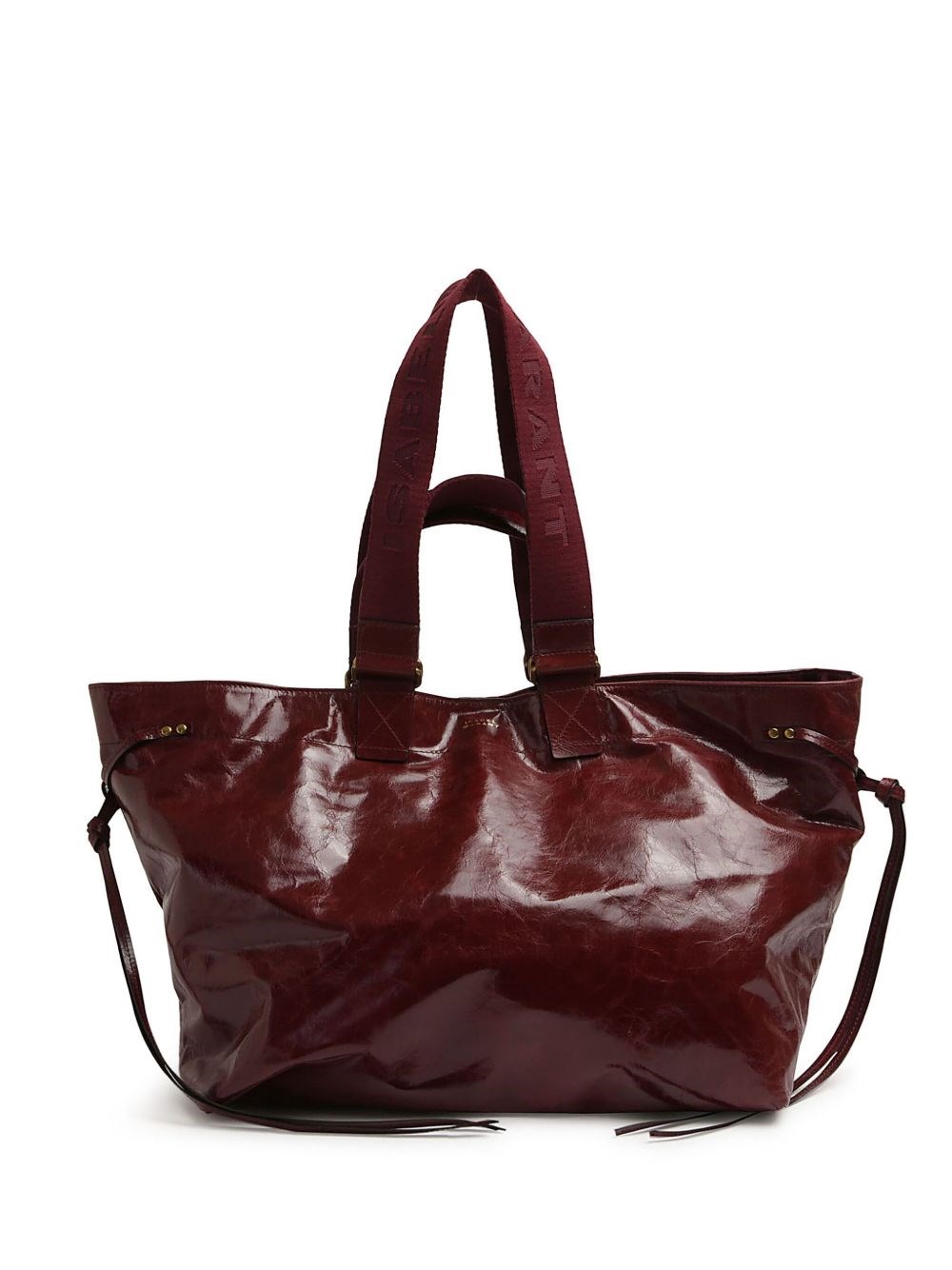 Isabel Marant Leather Tote Bag In Red