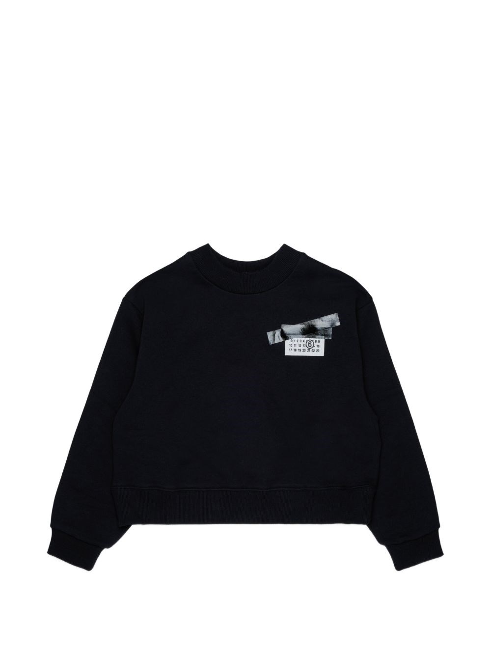 Mm6 Maison Margiela Kids Ragazza Nero Maglione Con Logo