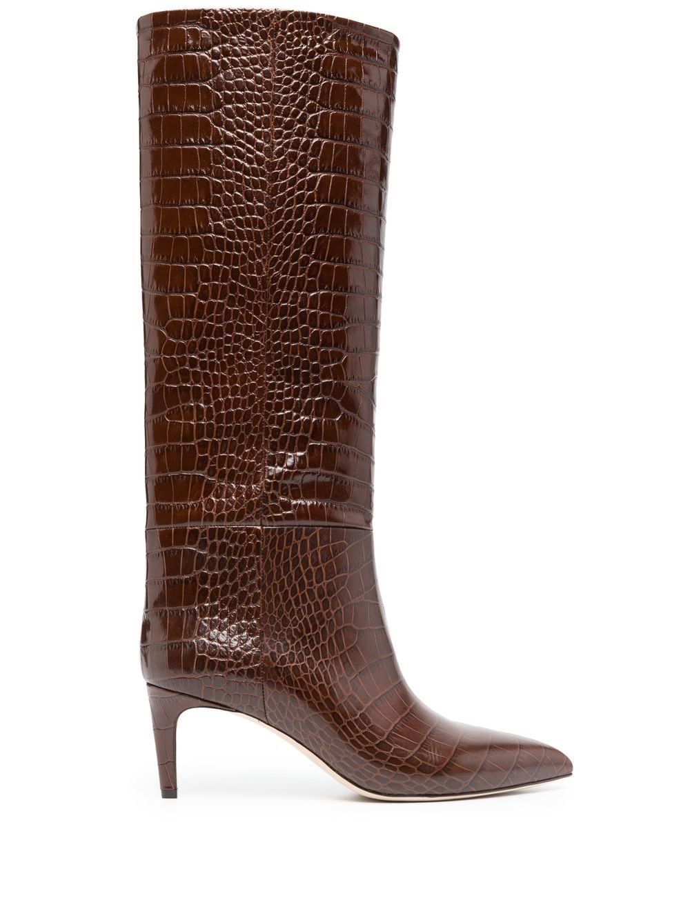 Paris Texas Crocodile Effect Boots In Brown