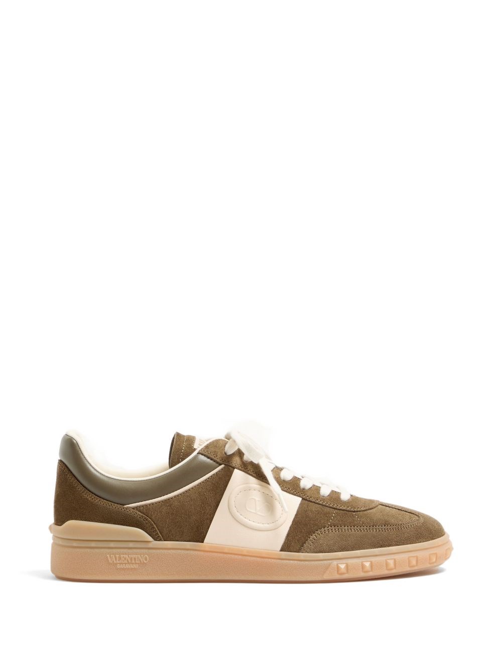 Valentino Garavani Uomo Verde Sneakers Upvillage In Pelle Di Vitello E Nappa