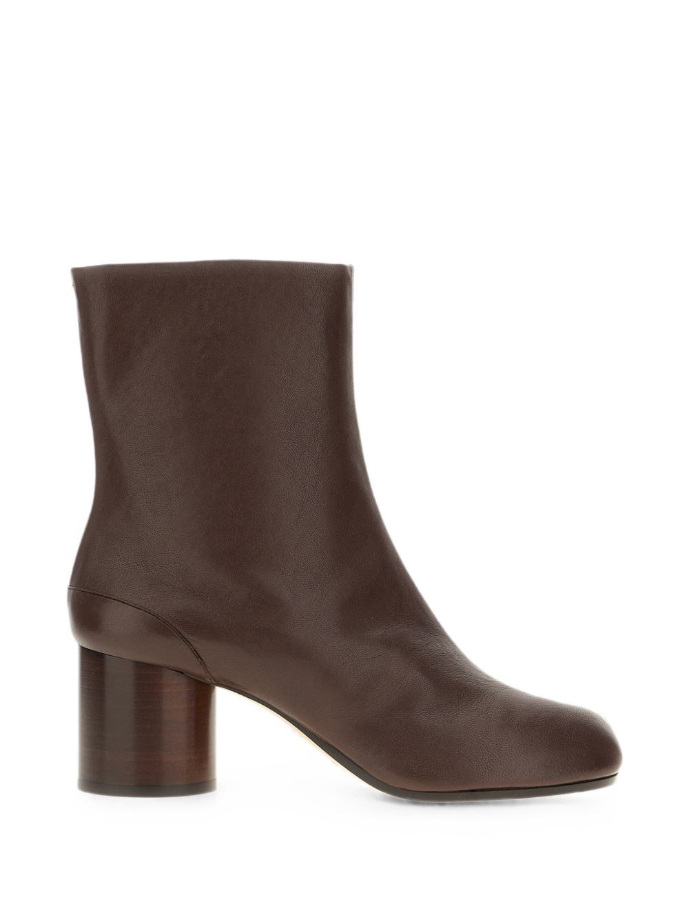 Maison Margiela Donna Marrone Stivaletti Tabi In Pelle