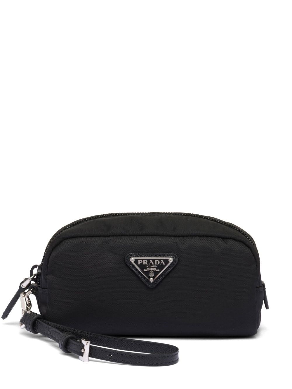 Prada Pouch Re-nylon With Zip In Black