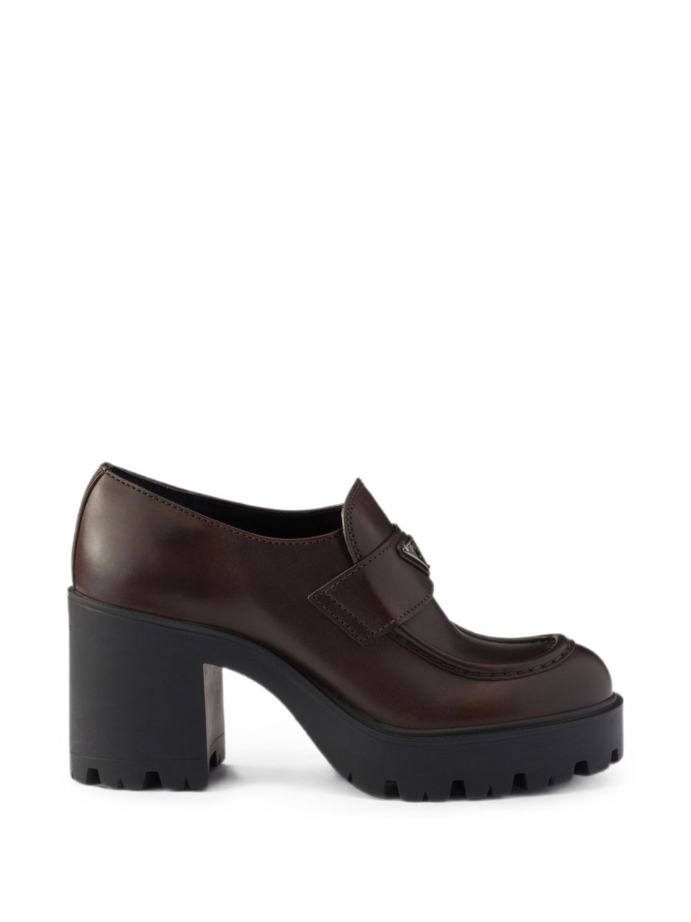 Prada Brown Leather Loafers