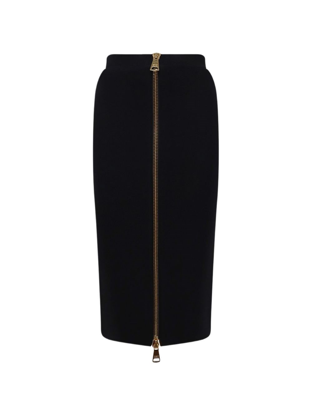 Elisabetta Franchi Donna Nero Gonna Midi Con Zip
