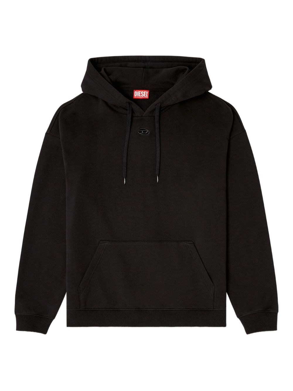 Diesel Uomo Nero Felpa S-Boxt Con Cappuccio