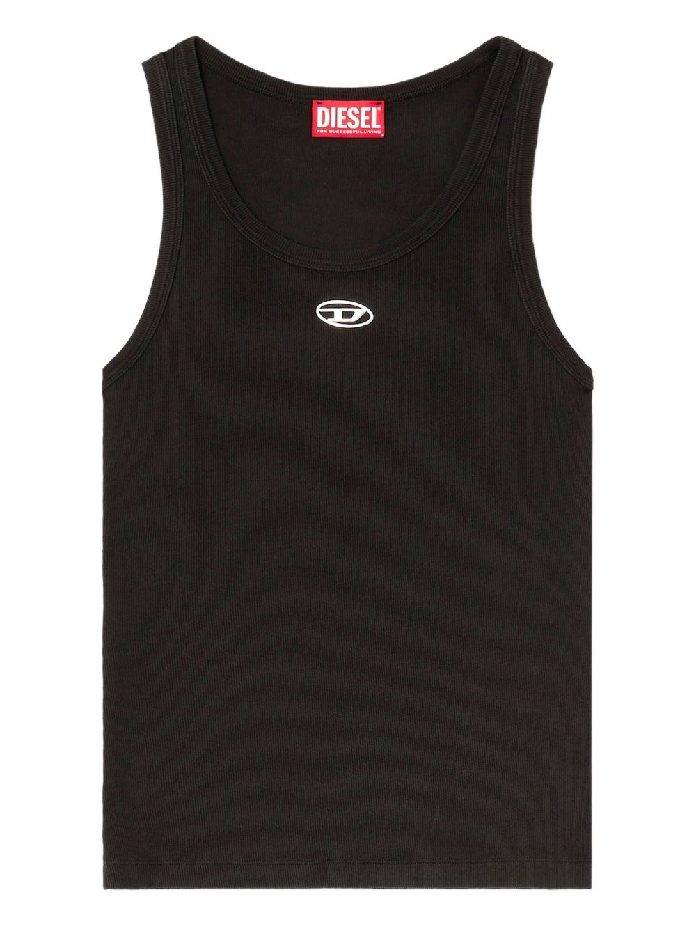 Diesel Tank Top With Logo In Black