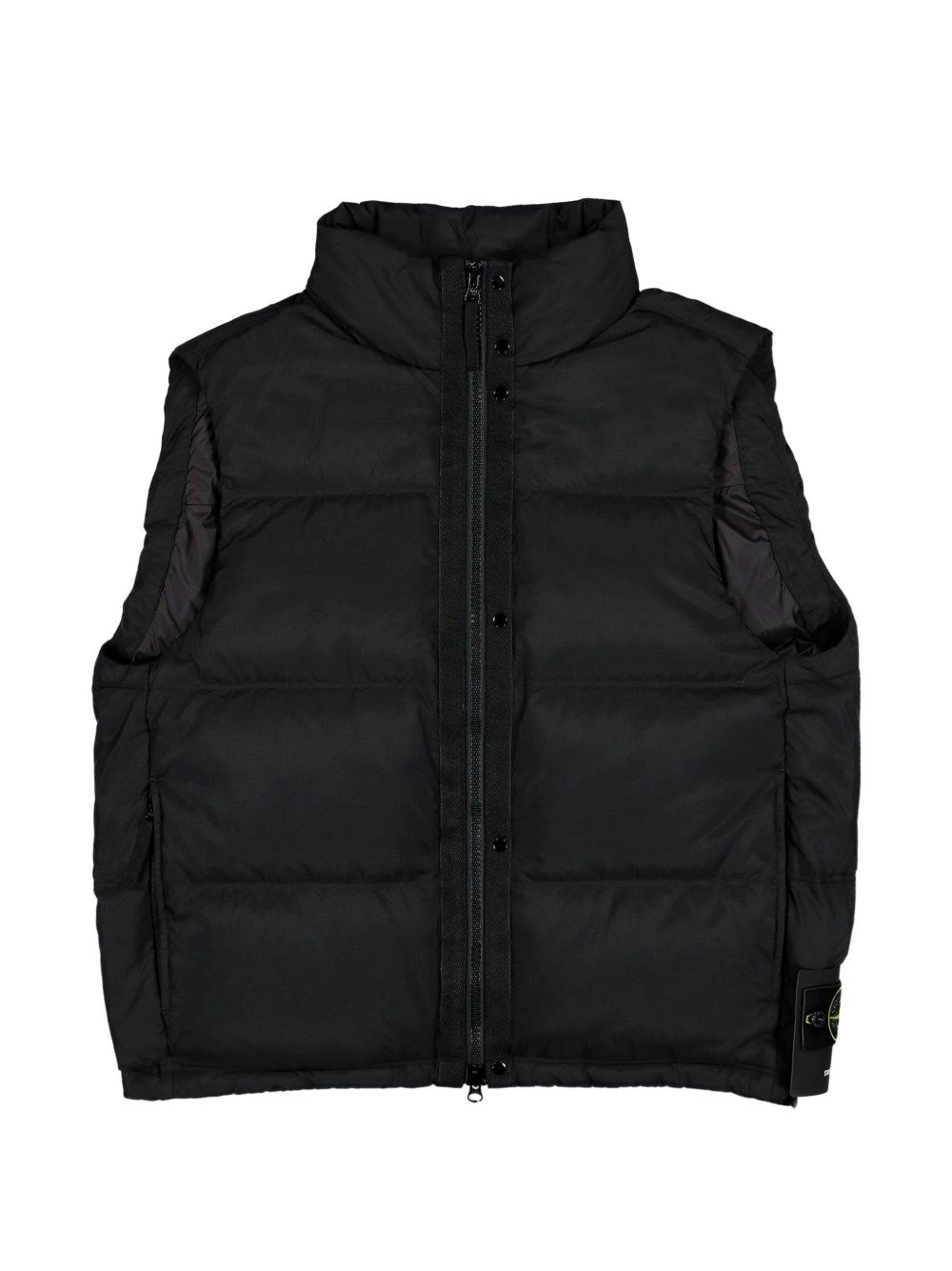 Stone Island Uomo Nero Gilet Imbottito Ripstop