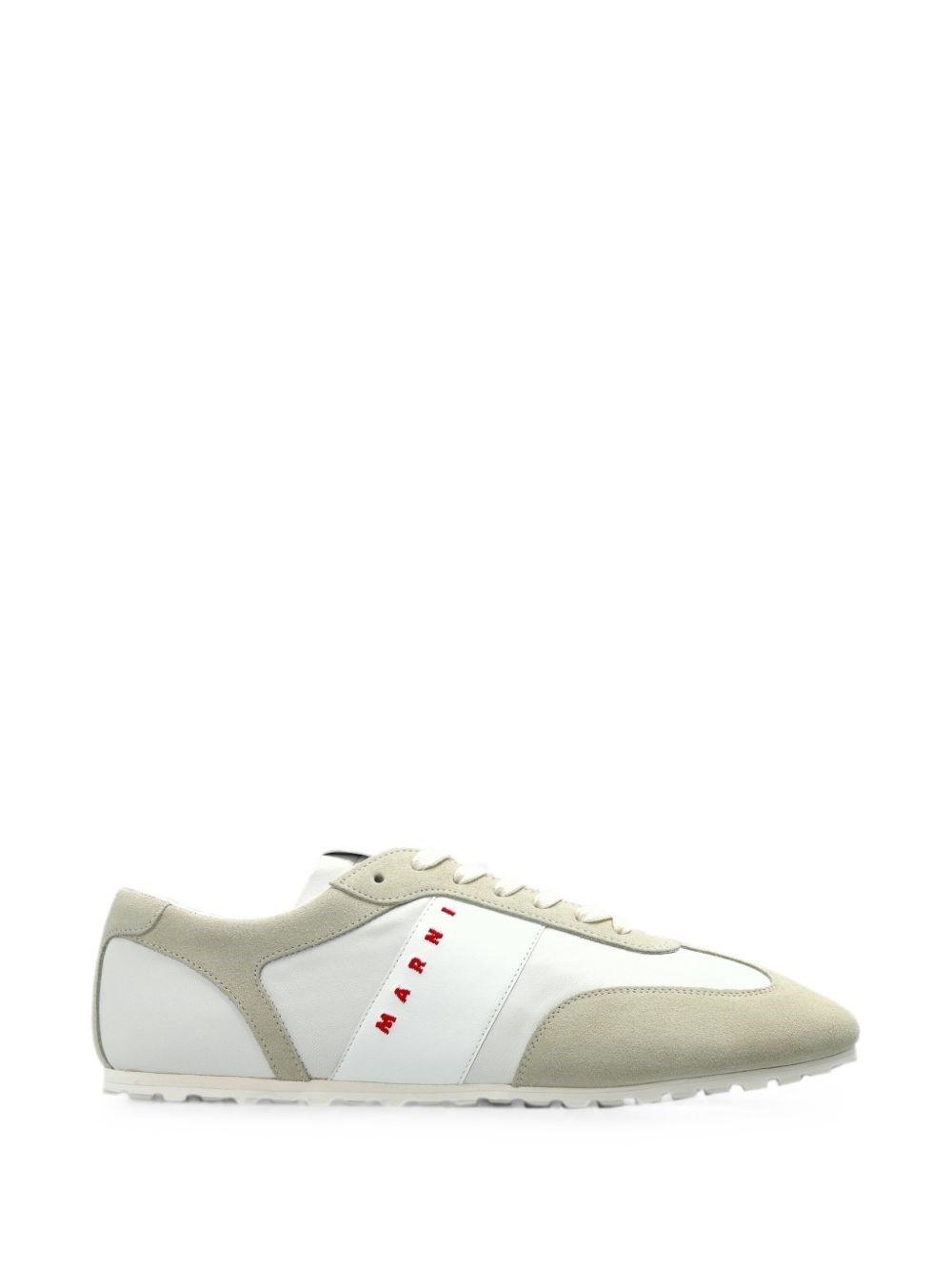 Marni Uomo Bianco Sneakers Con Inserti E Logo