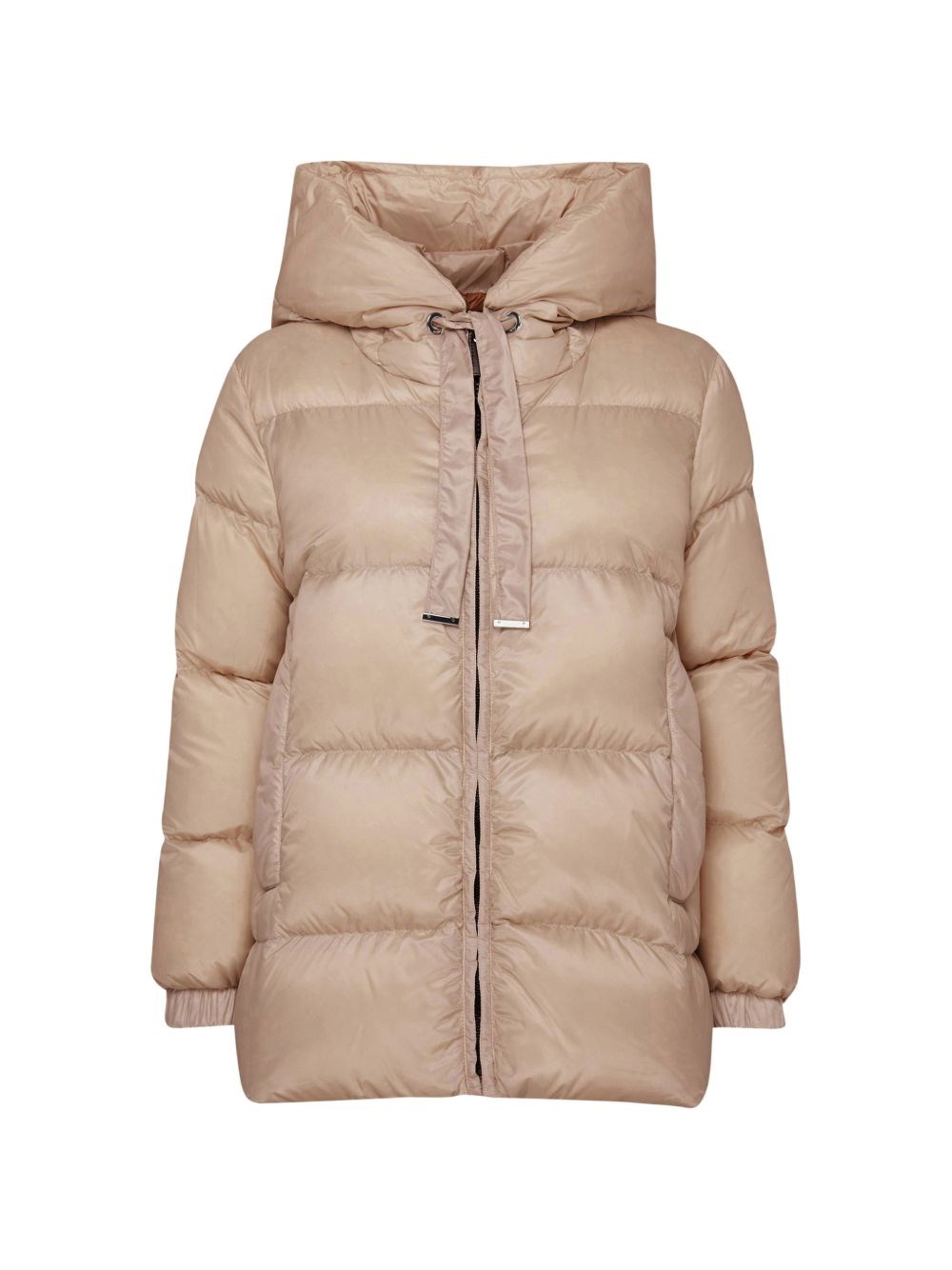 Max Mara The Cube Down Jacket With Hood In White
