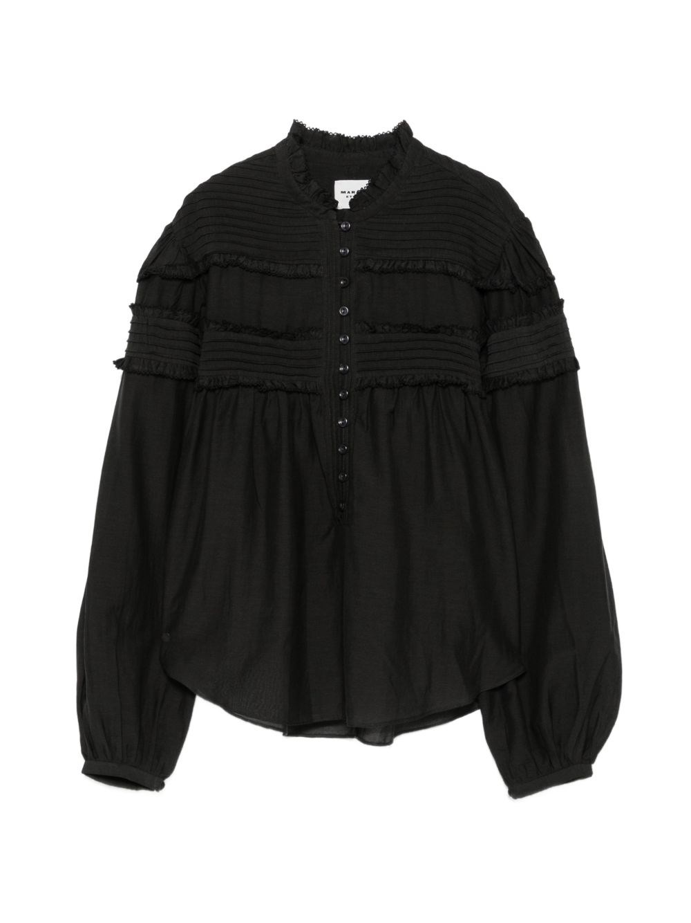 Isabel Marant Étoile Doane Blouse With Ruffles In Black