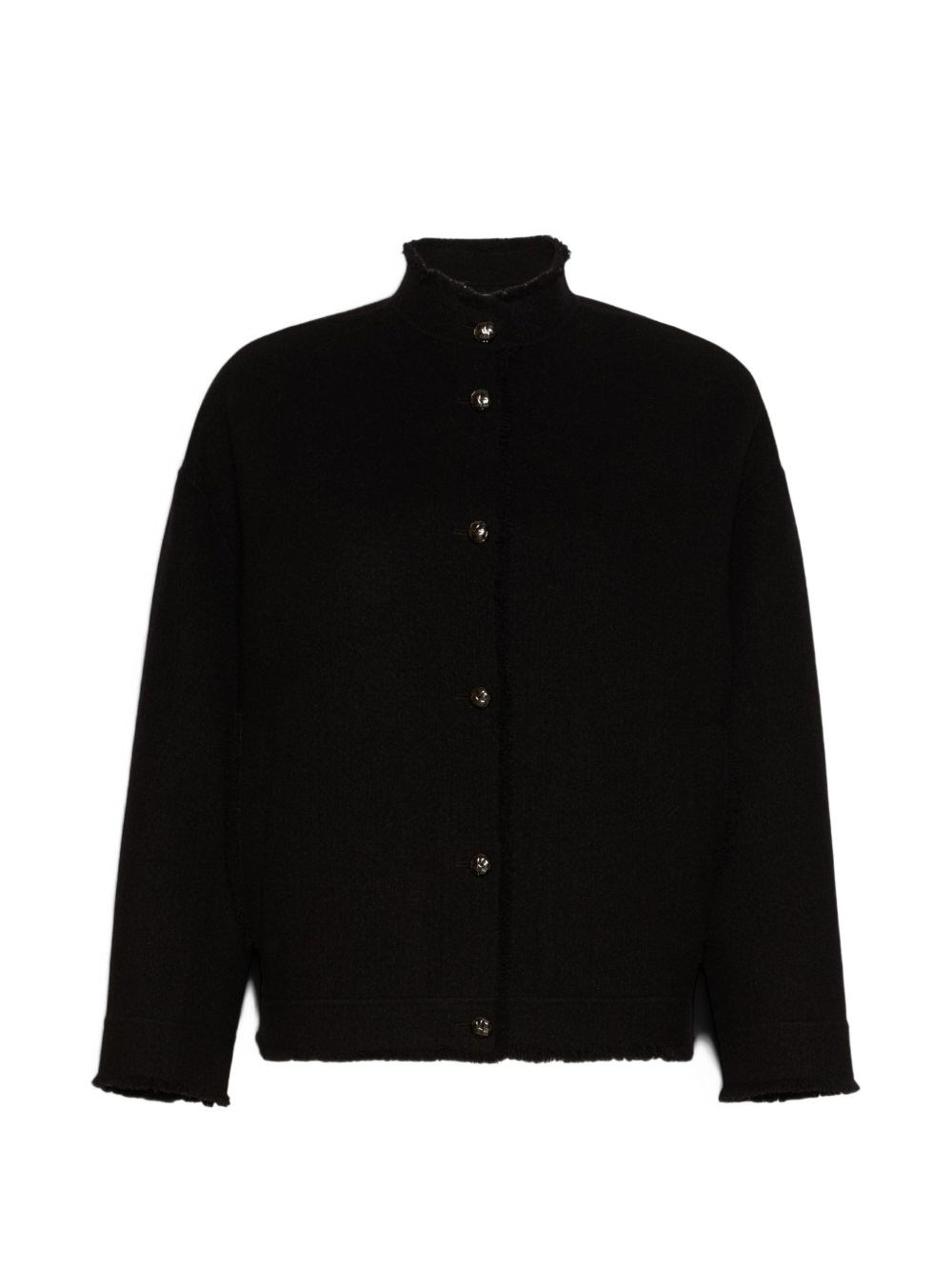 Max Mara Black Wool Cardigan Jacket