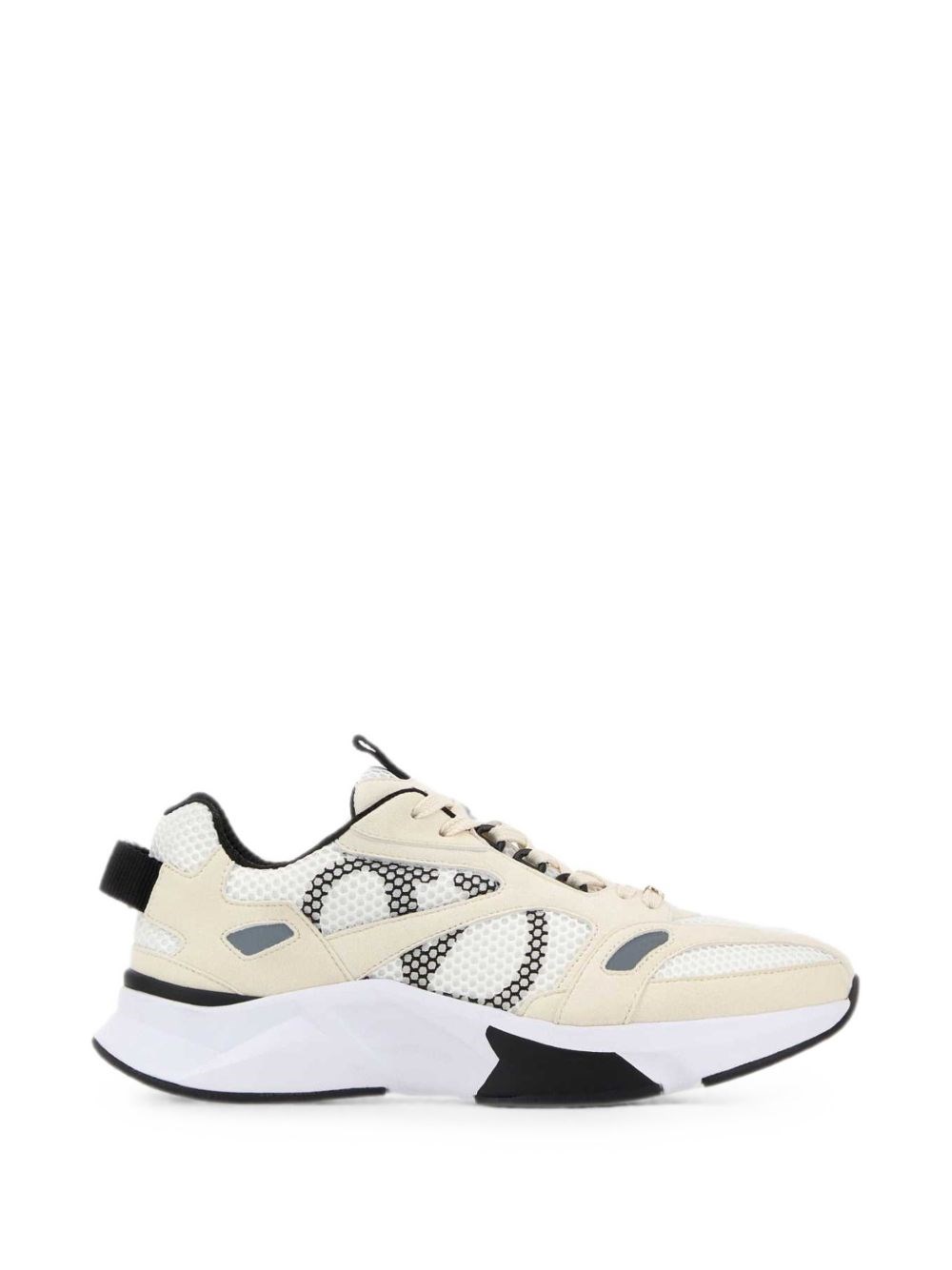 Valentino Garavani Donna Bianco Sneakers Valentino Demivee In Mesh Con Lacci
