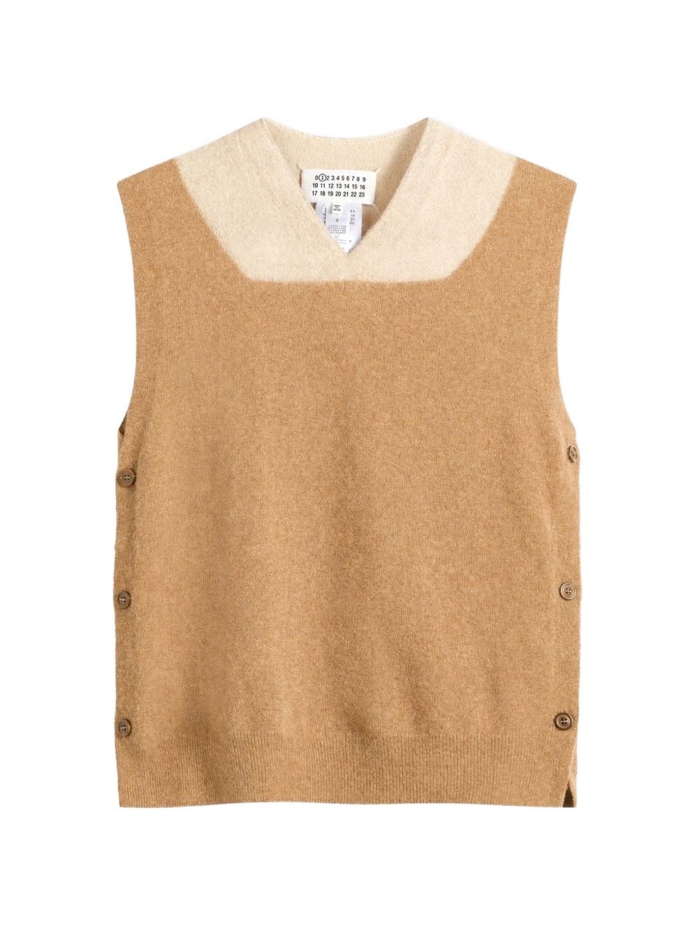 Maison Margiela Fuse Knit Vest In White