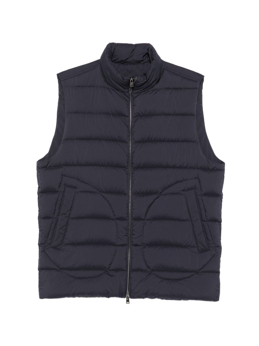 Herno Uomo Blu Gilet Imbottito Trapuntato