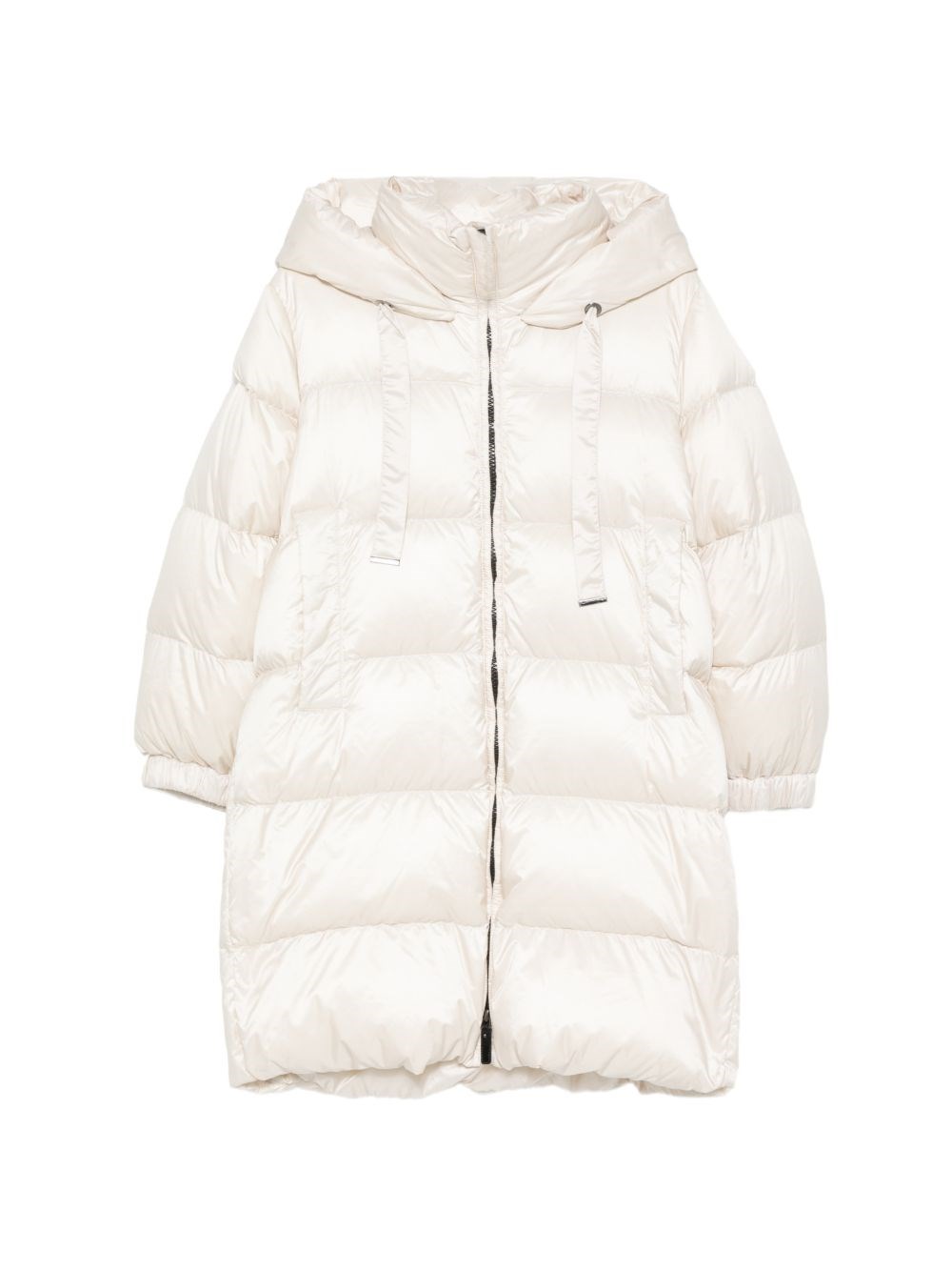Max Mara The Cube Quilted Coat With Zip In White