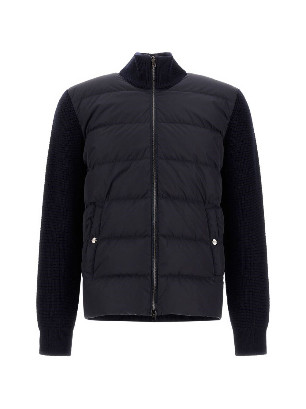 Herno Uomo Blu Cardigan Imbottito Scuro