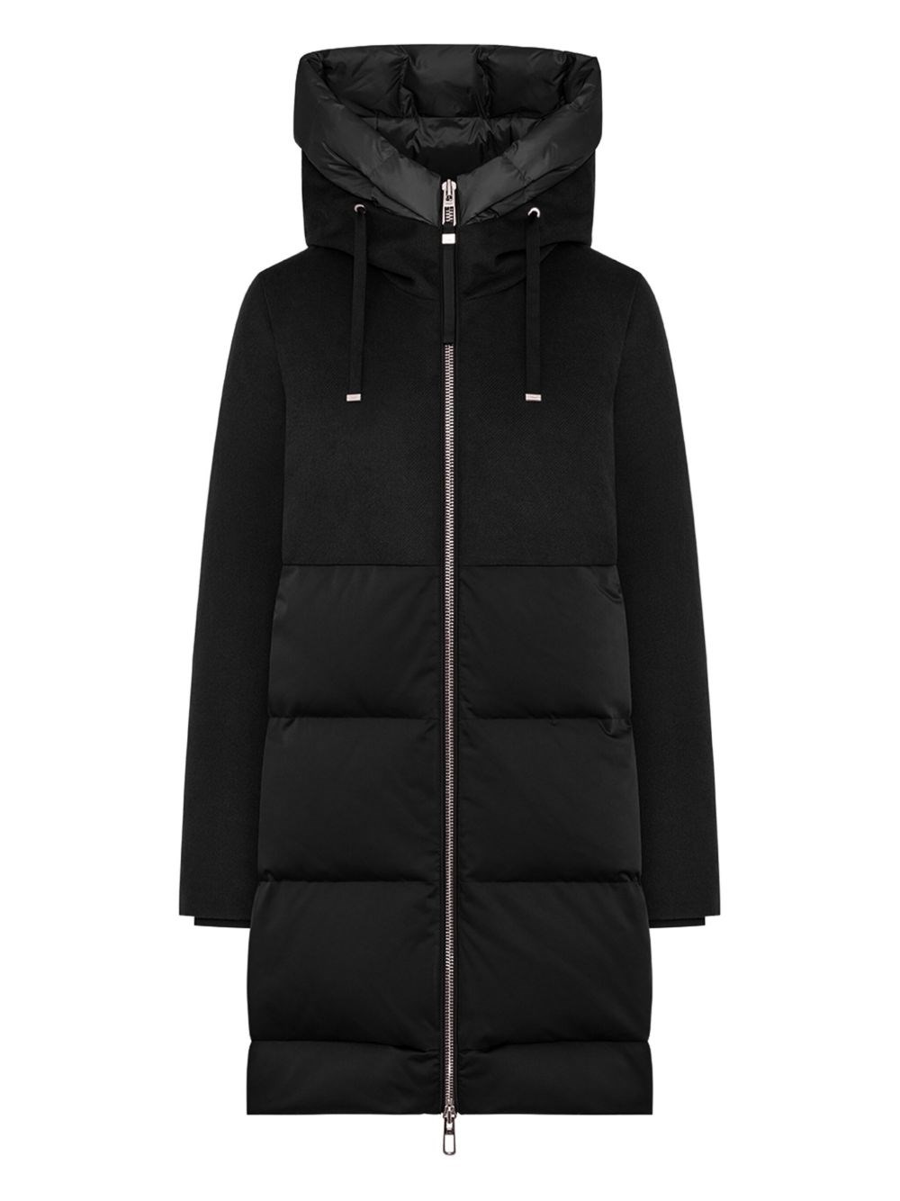 Duno Talia Hooded Coat In Black