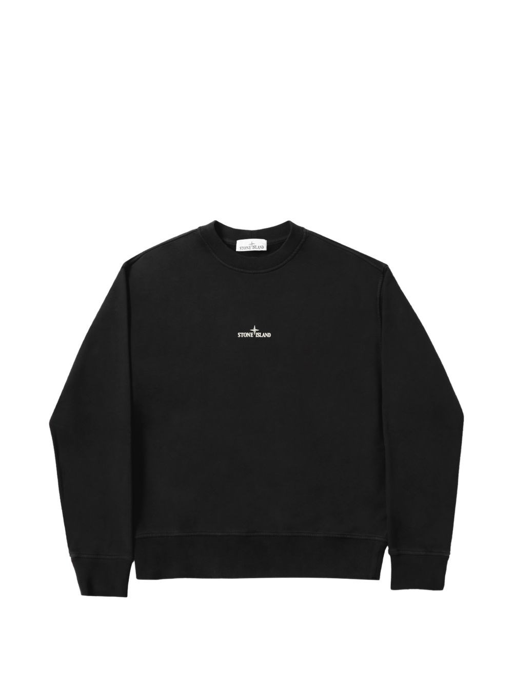 Stone Island Uomo Nero Maglione Con Logo