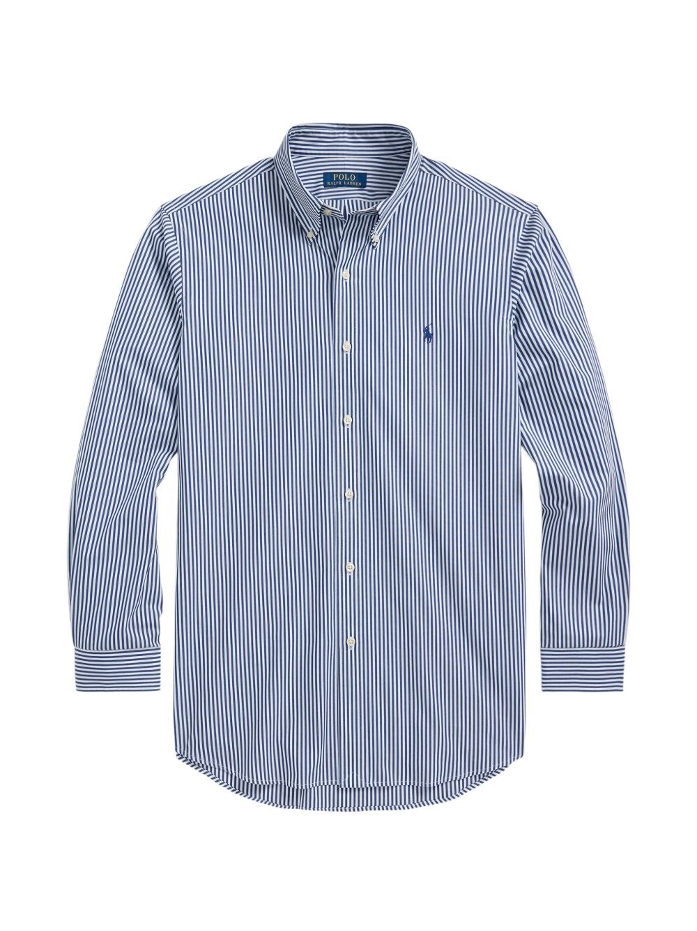 Polo Ralph Lauren Uomo Blu - Camicia Elasticizzata In Cotone A Righe - Shirts - M - Immagine 2