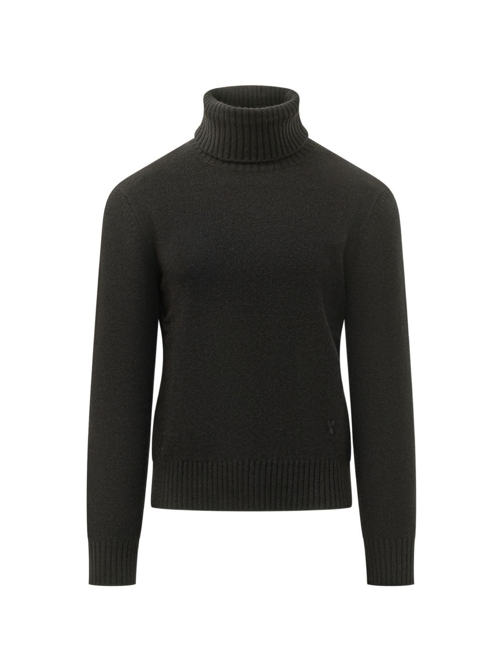 Ami Paris Uomo Nero - Maglione Girocollo De Coeur - Knitwear - M - Immagine 2