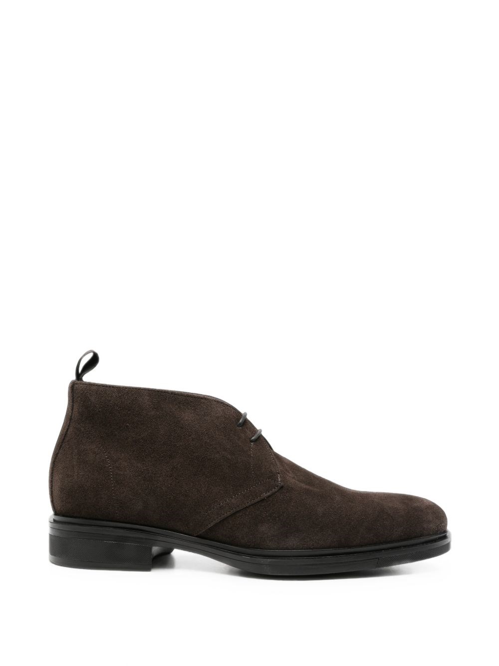 Corneliani Dark Brown Lace-up Ankle Boot