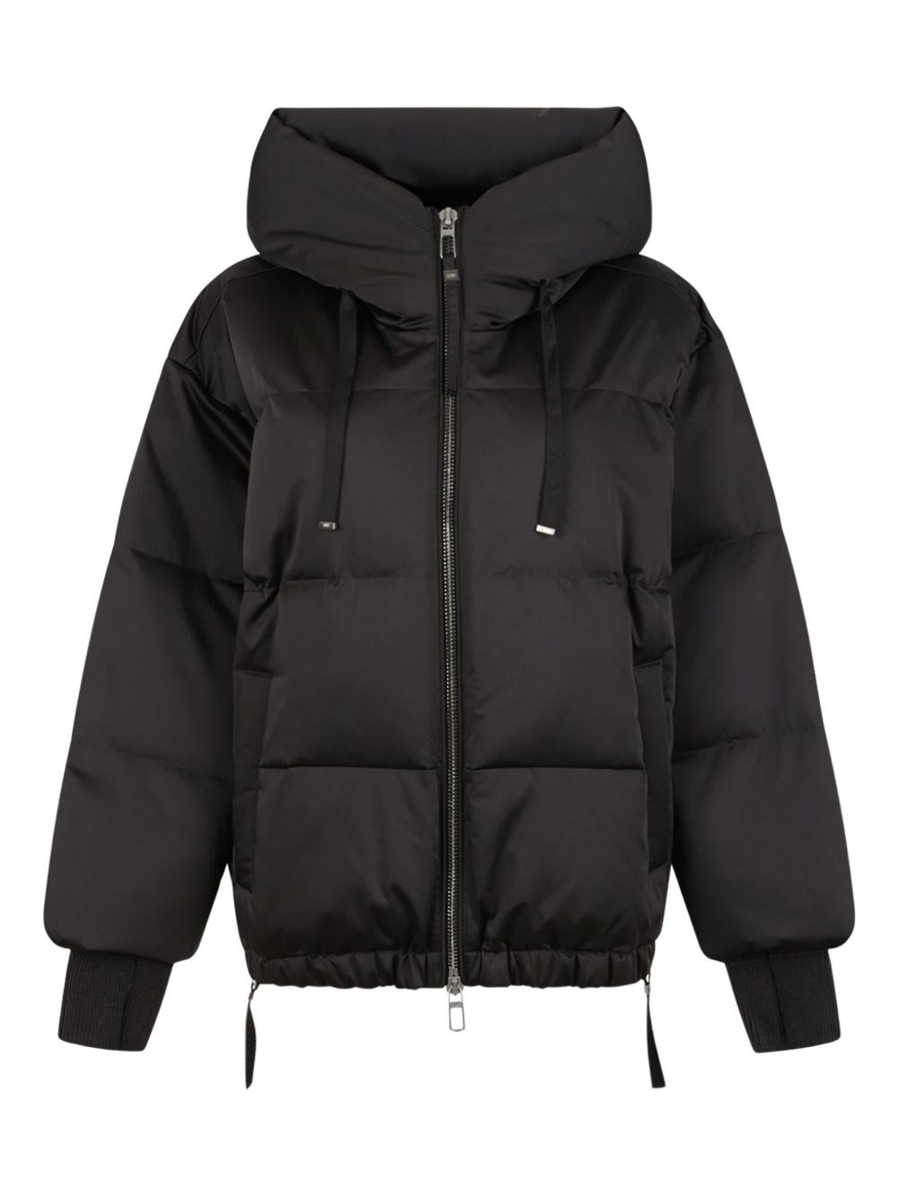 Duno Quilted Hooded Jacket  In Brown
