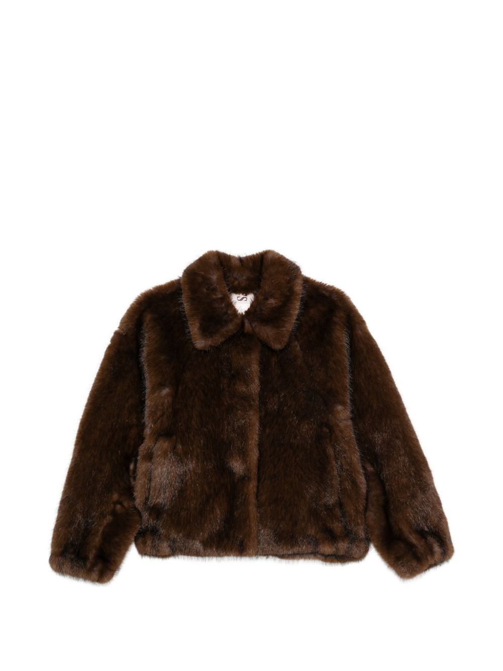 Valentini 1972 Brown Faux Fur Jacket