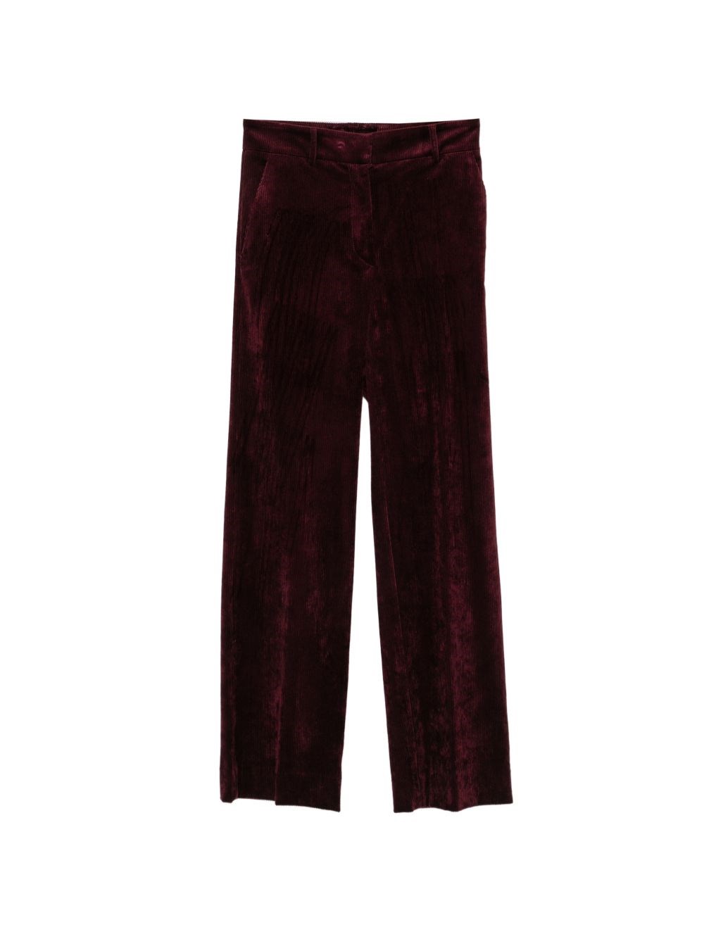 Antonelli Prunelli Ribbed Trousers In Red