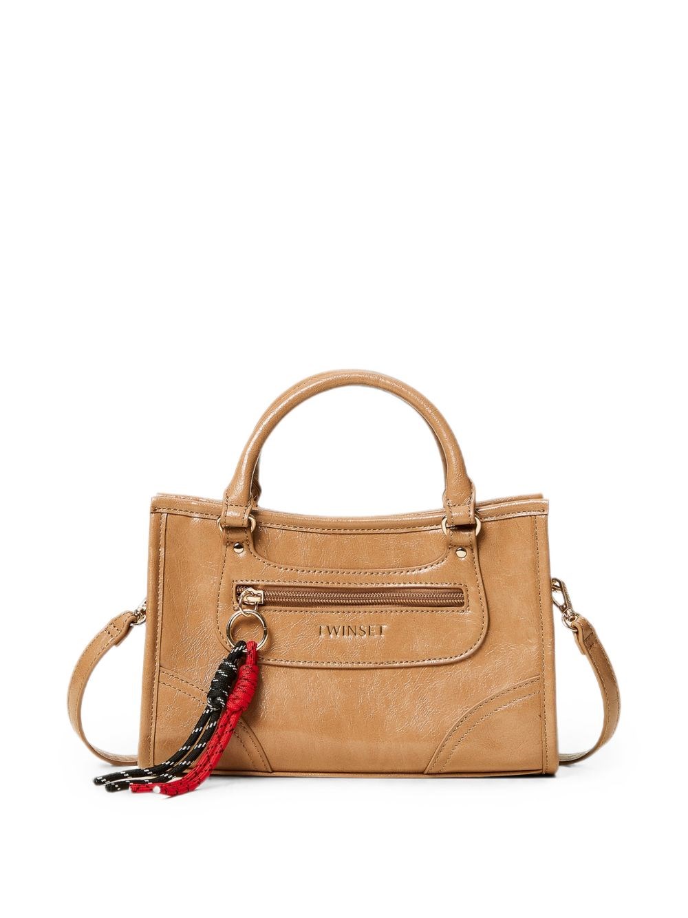 Twinset Kids Ragazza Marrone Borsa A Spalla Con Logo