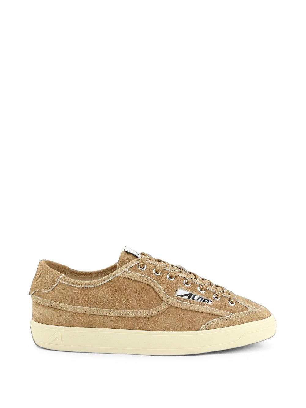 Autry Uomo Bianco Sneakers Basse Windscape In Pelle Scamosciata