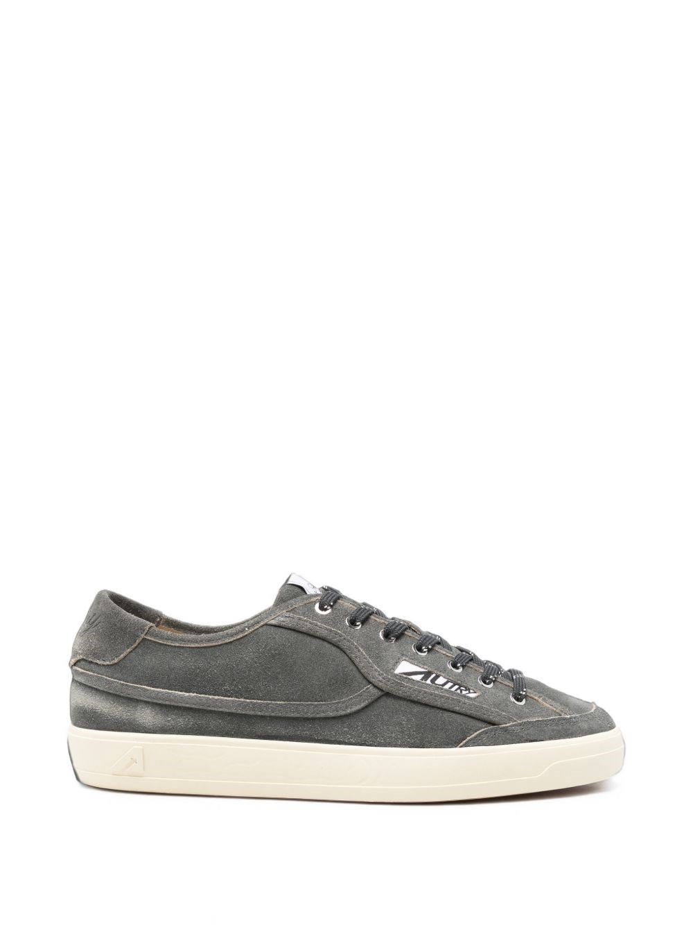 Autry Uomo Grigio Sneakers Basse Windscape In Pelle Scamosciata