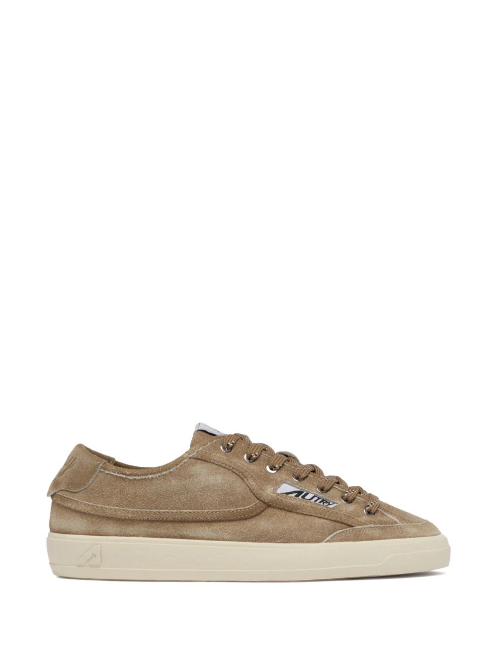 Autry Donna Marrone Sneakers Basse Windscape In Pelle Scamosciata