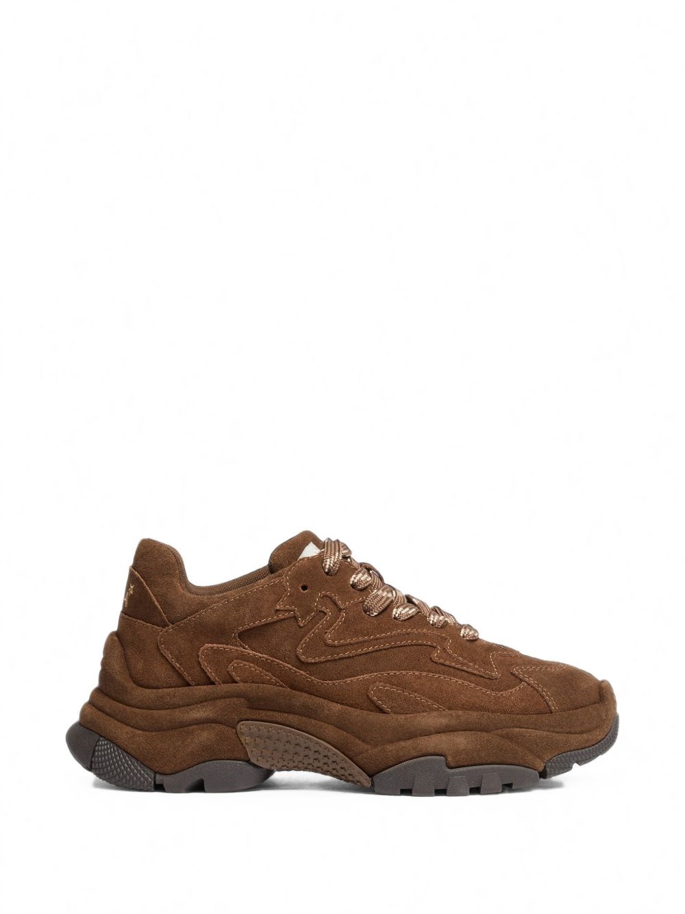 Ash Donna Marrone Sneakers Basse Con Pannelli Addict Bis