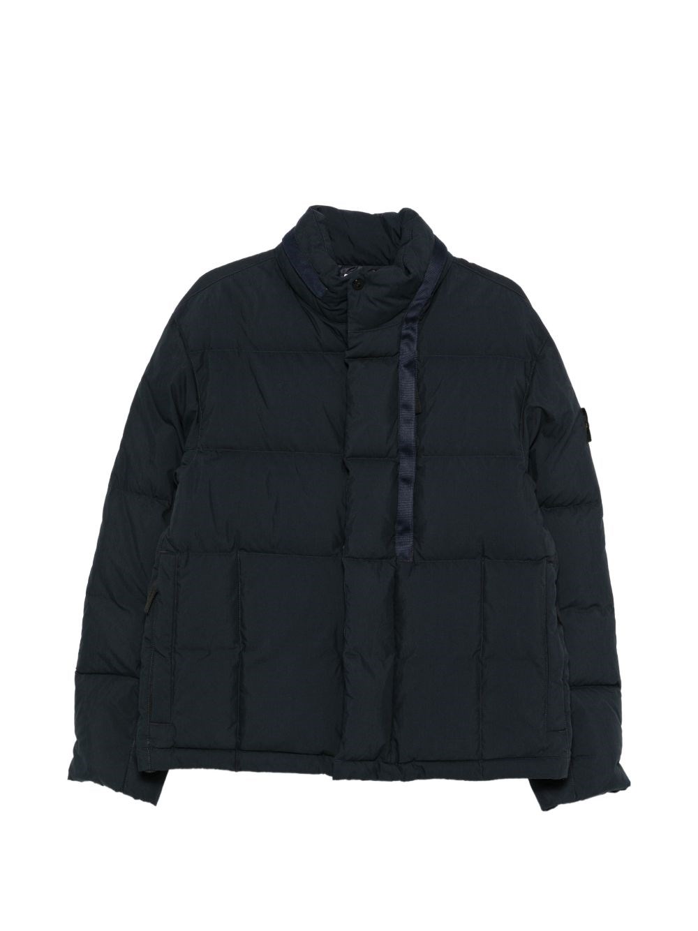 STONE ISLAND | Piumino con cappuccio in Cotton Nylon Tela blu | Man | M - Immagine 4