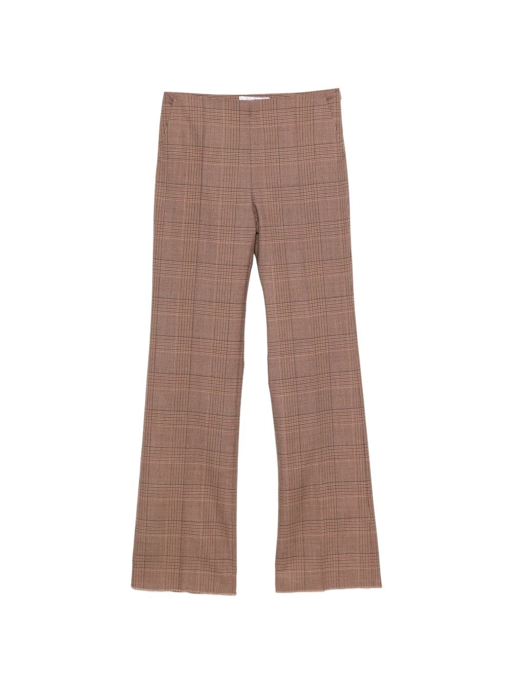 Max Mara Tailored Check Trousers - Woman Pants Camel It - 40 - Immagine 2