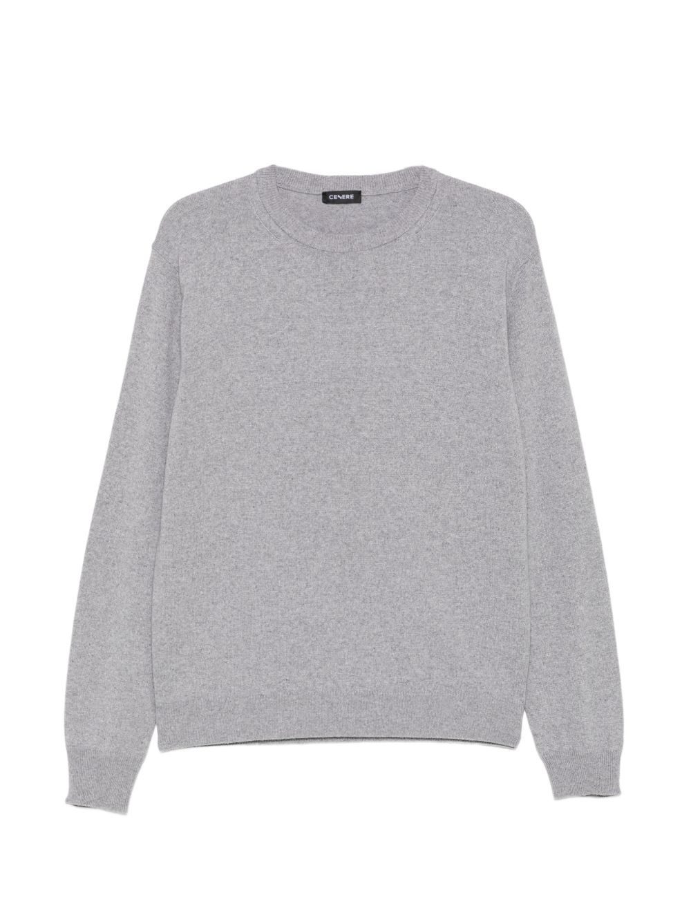 Cenere Grey Crewneck Sweater In Gray