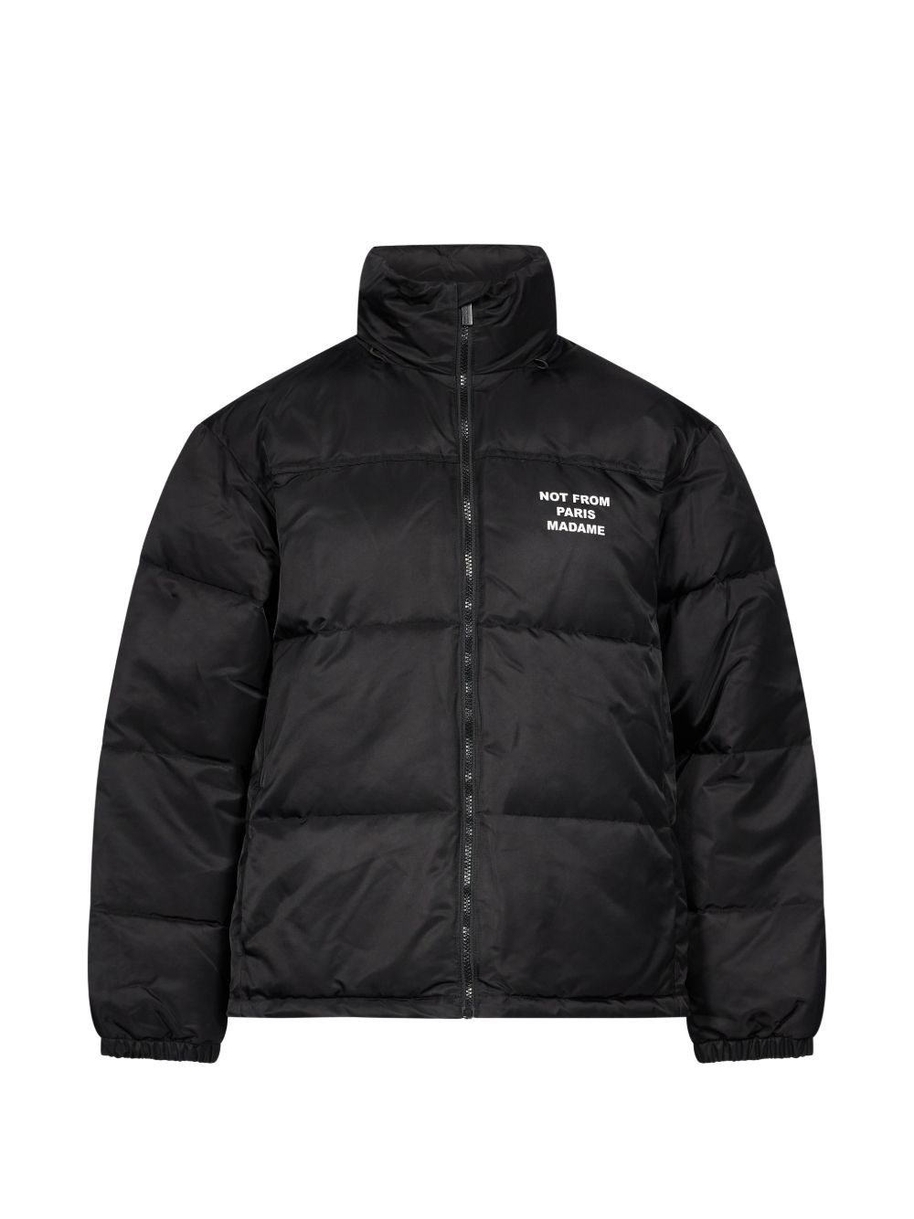 Drole De Monsieur Uomo Nero - Slogan Puffer Jacket - Jackets - S - Immagine 3