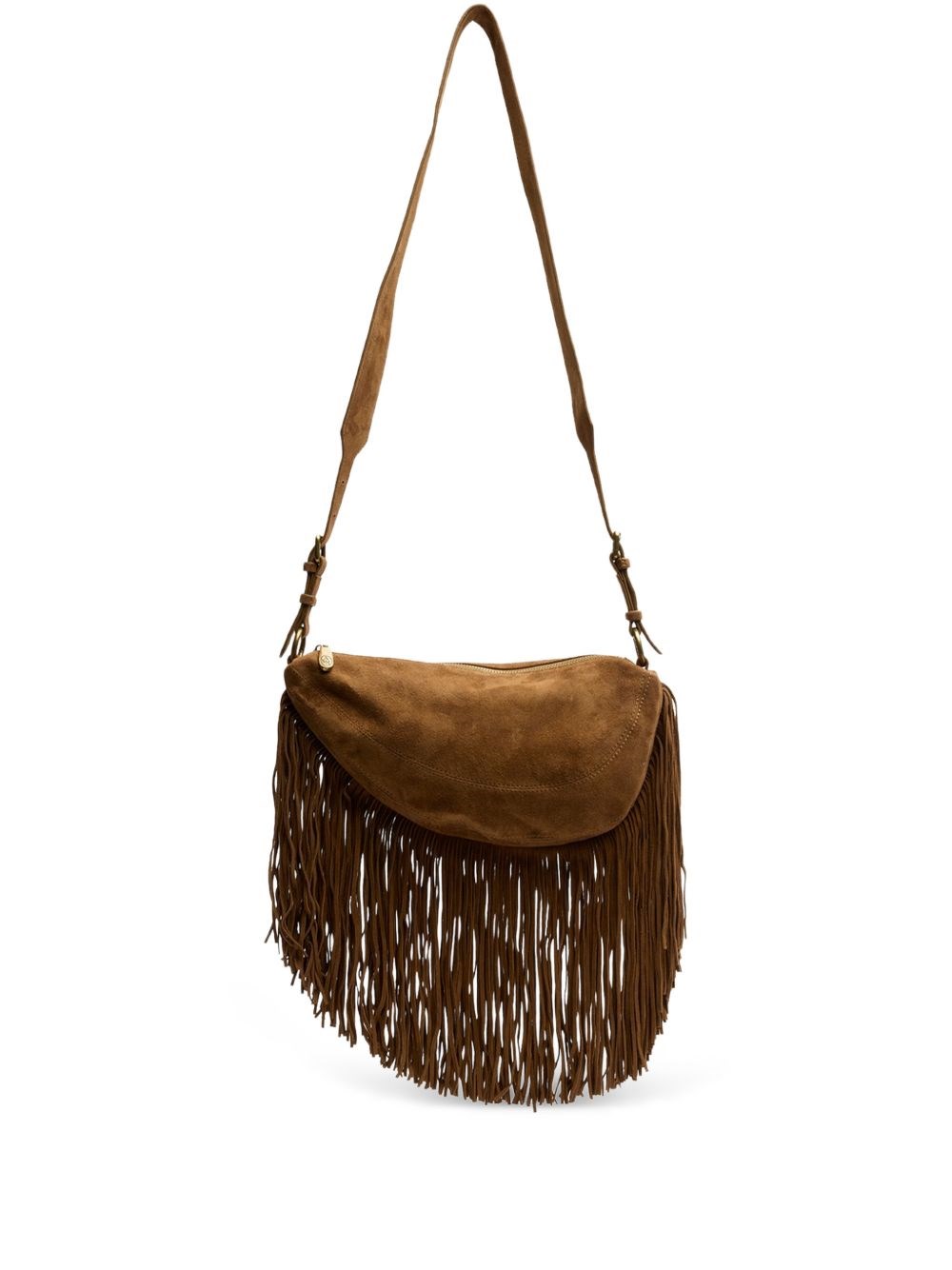 Ash Donna Marrone Borsa A Spalla "Astrid" Con Frange